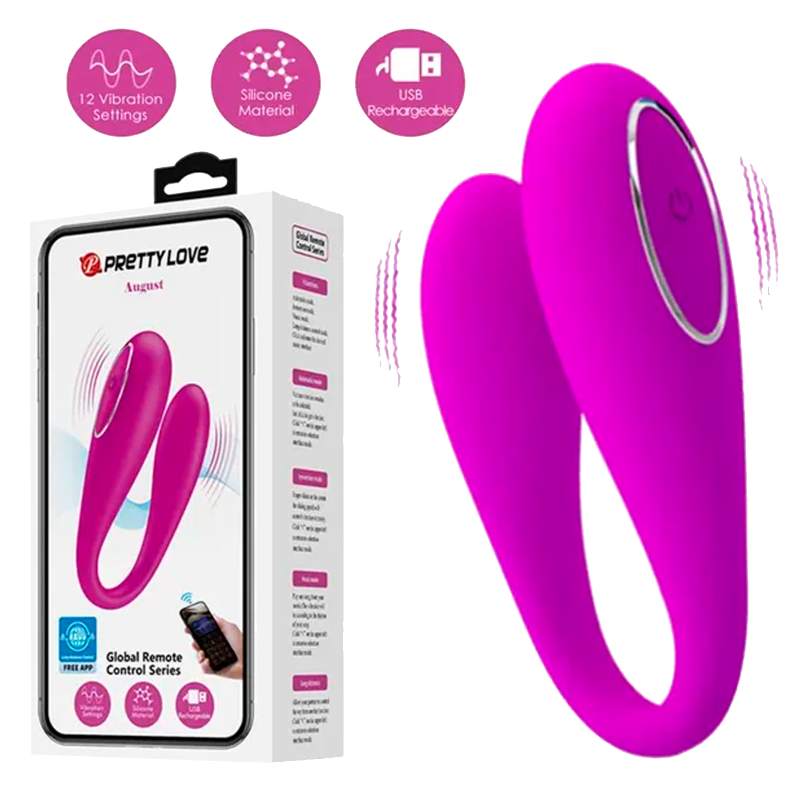 Vibrador Dual Interactivo August Pretty Love